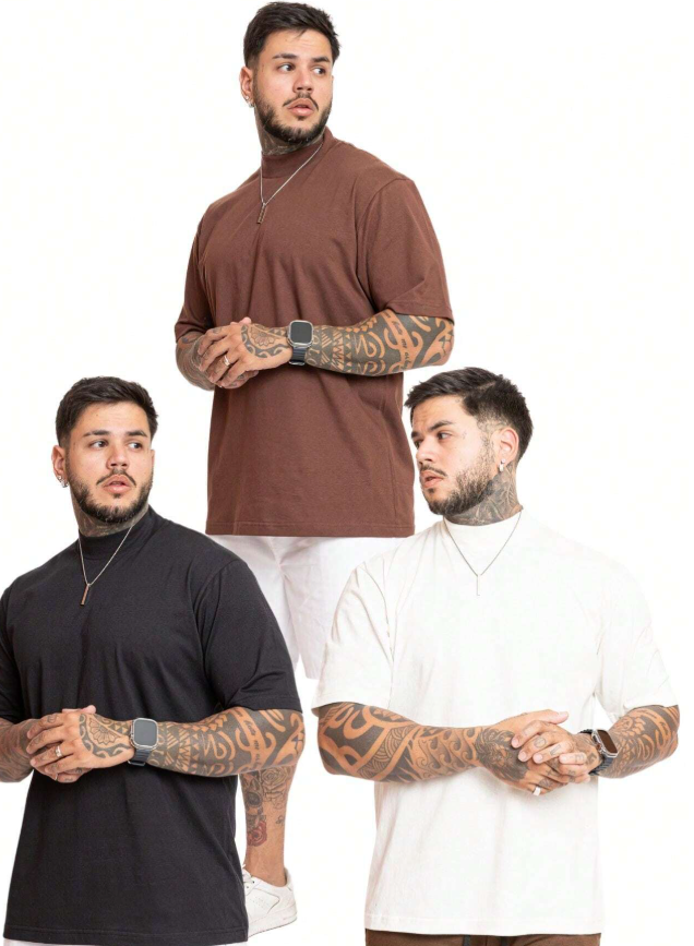 Kit 3 Camisetas Oversized Man